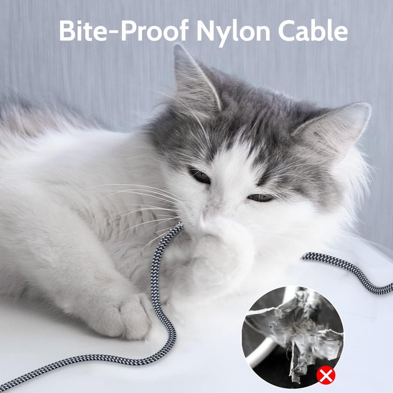 MORELECS Cat 7 Ethernet Cable 50 ft - Flat Design, Easy Install, Nylon Braided, More Durable High Speed Internet Cable Network Cord Shielded LAN Cables for Computers, Routers, Switches, and Gaming Consoles - Image 5